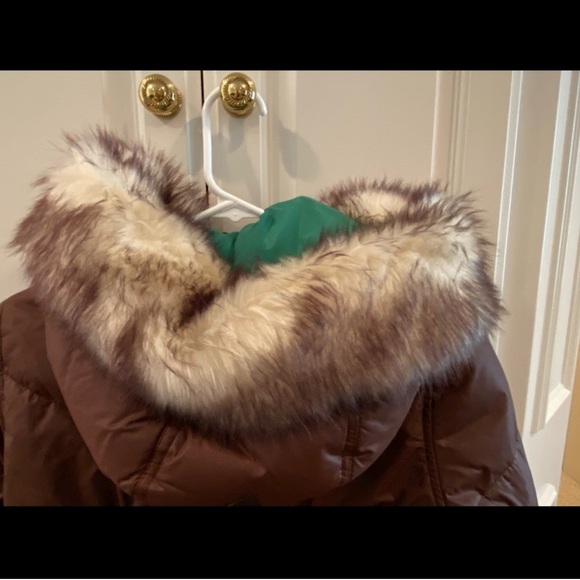 Abercrombie and Fitch Bomber Jacket with Faux Fur Hood - Picture 8 of 8